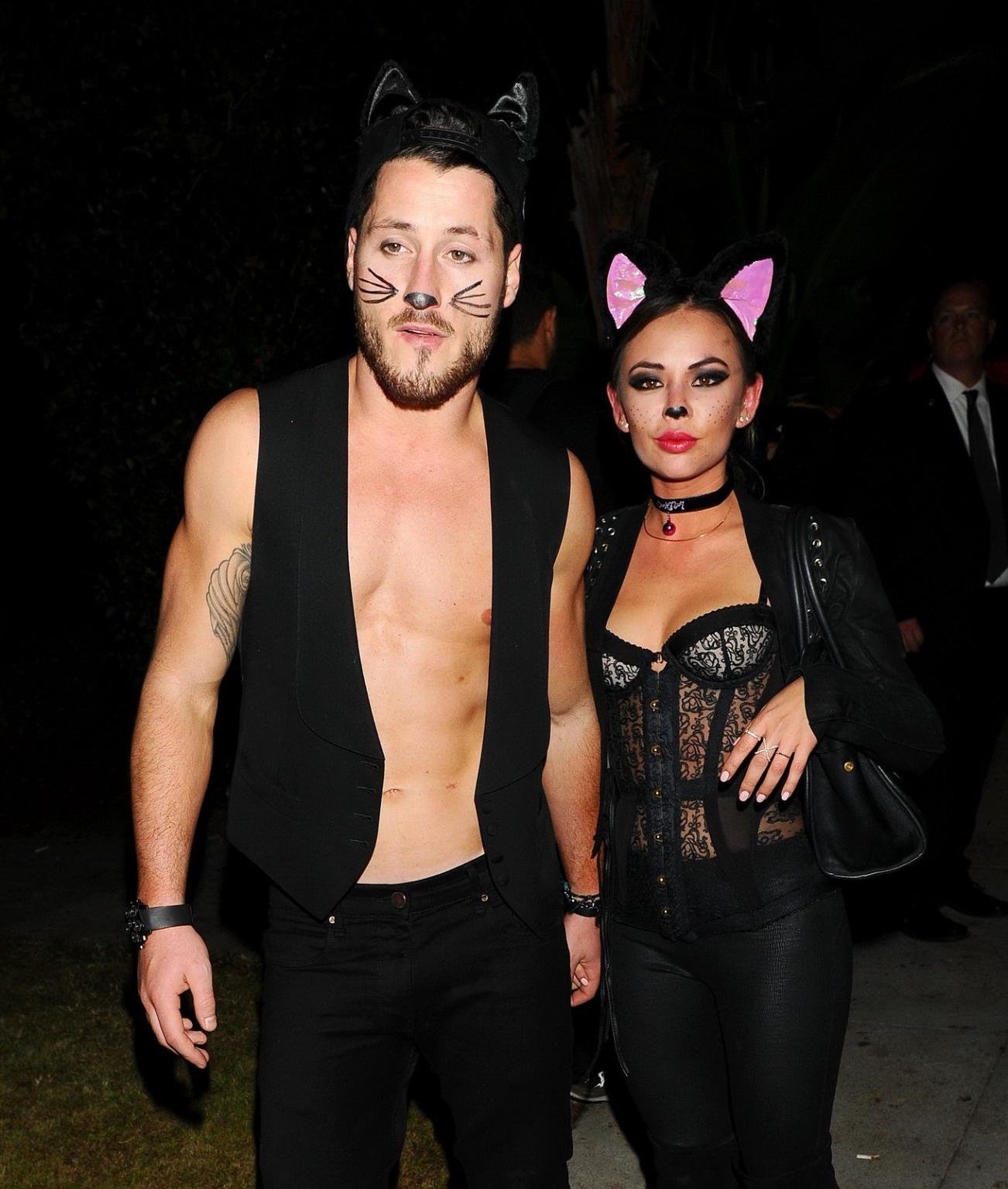 16P Janel Parrish wearing a sexy cat costume at Casamigos Tequilas Halloween Party i