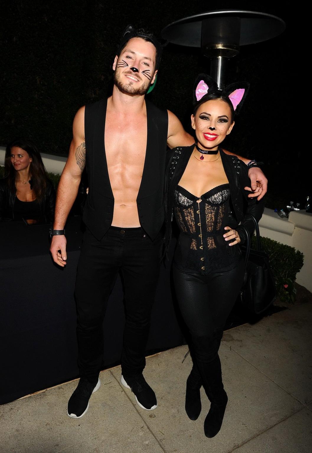 16P Janel Parrish wearing a sexy cat costume at Casamigos Tequilas Halloween Party i