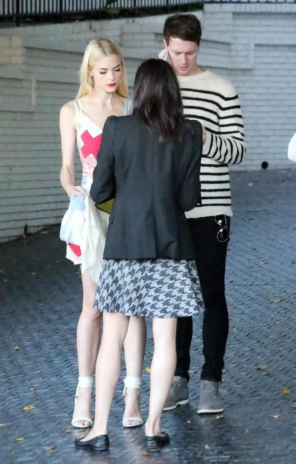 16P Jaime King in sexy nurse costume leaving Chateau Marmont Hotel in West Hollywood