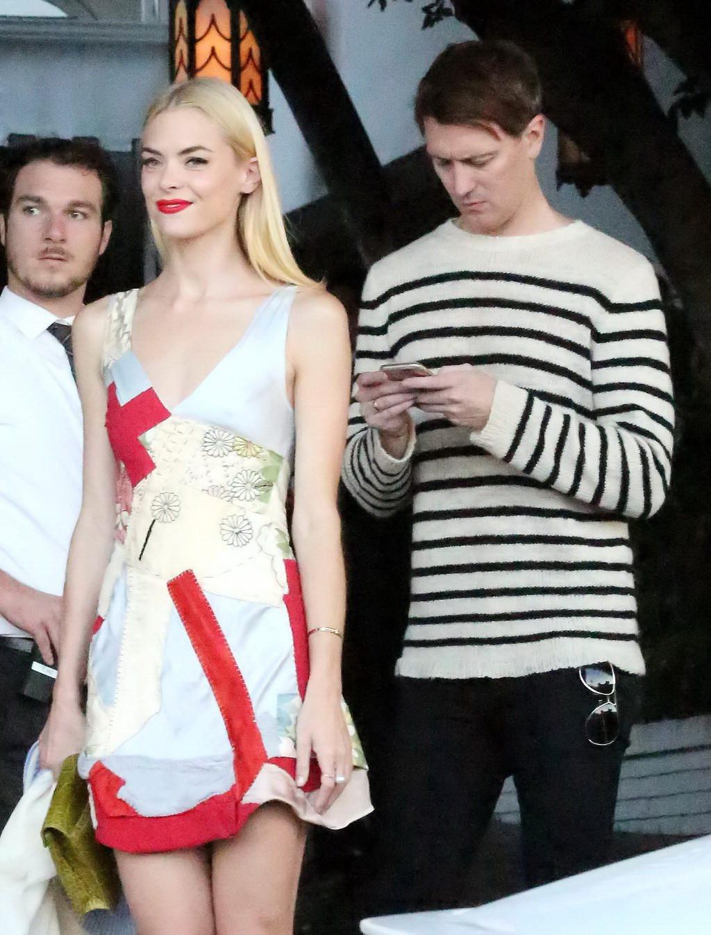 16P Jaime King in sexy nurse costume leaving Chateau Marmont Hotel in West Hollywood