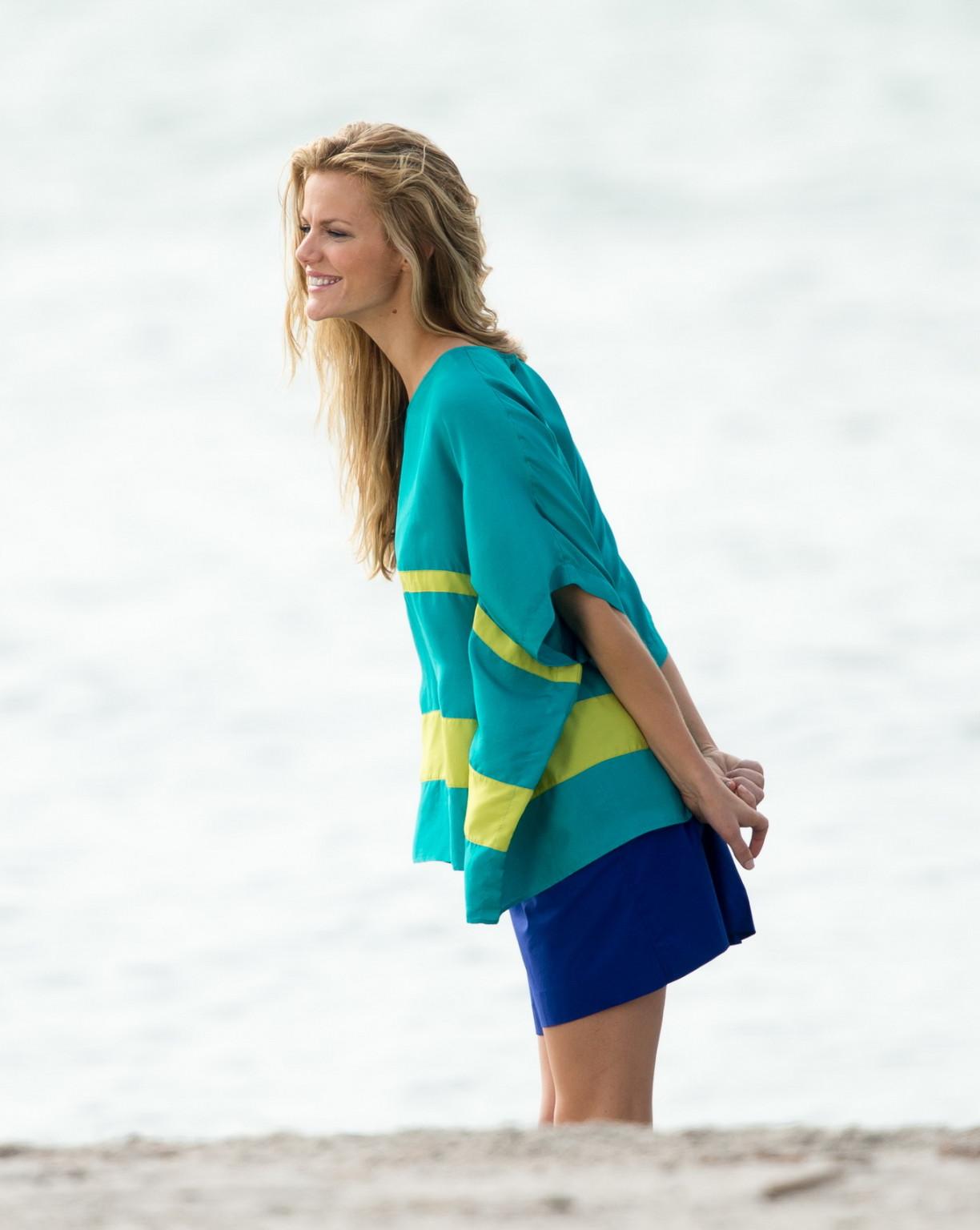 16P Brooklyn Decker showing off her hot body at a swimwear photoshoot in Miami Beach