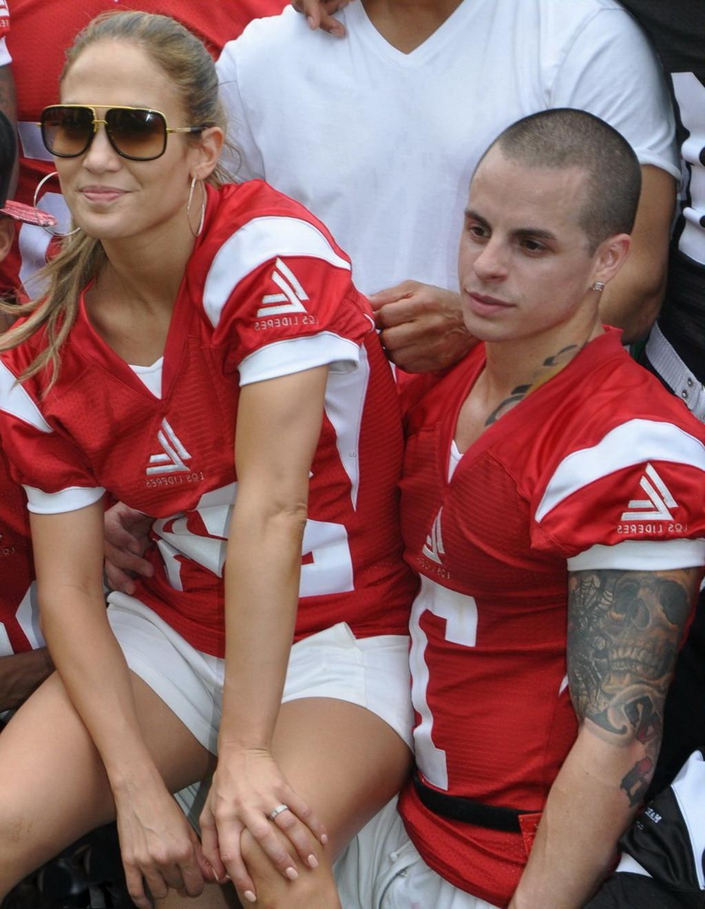 10P Jennifer Lopez stunning in a hot jersey at the charity football game in Puerto R