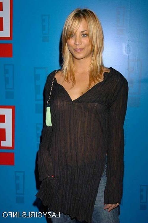 16P Kaley Cuoco exposing sexy body and hard nipples in see thru