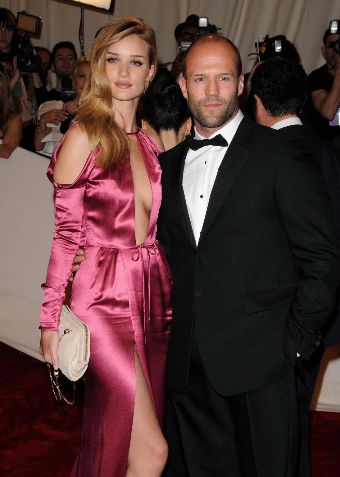16P Rosie Huntington-Whiteley upskirt  side-boob at the Costume Institute Gala in NY