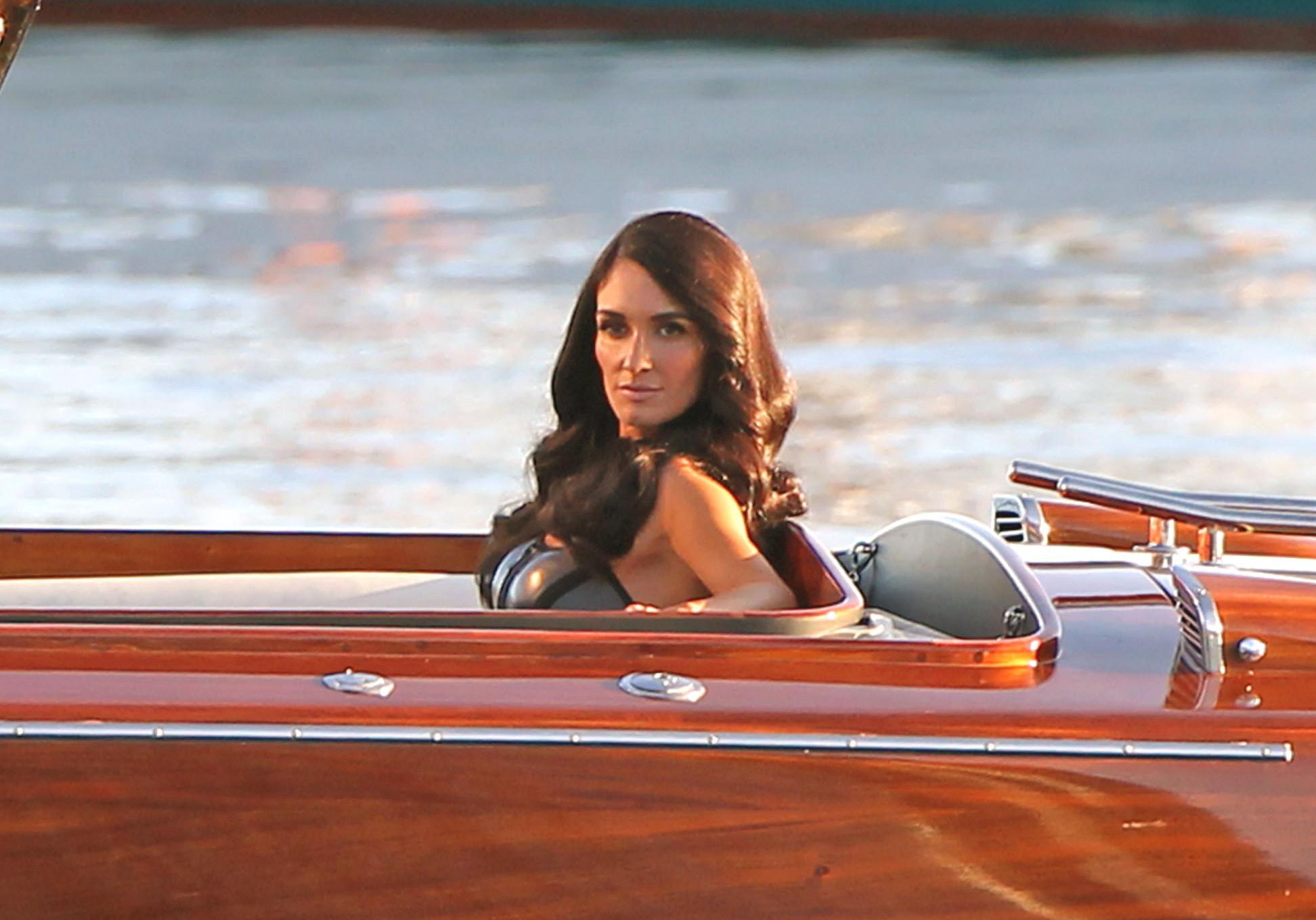 16P Paz Vega in swimsuit shooting a L'Oreal commercial on Catalina Island