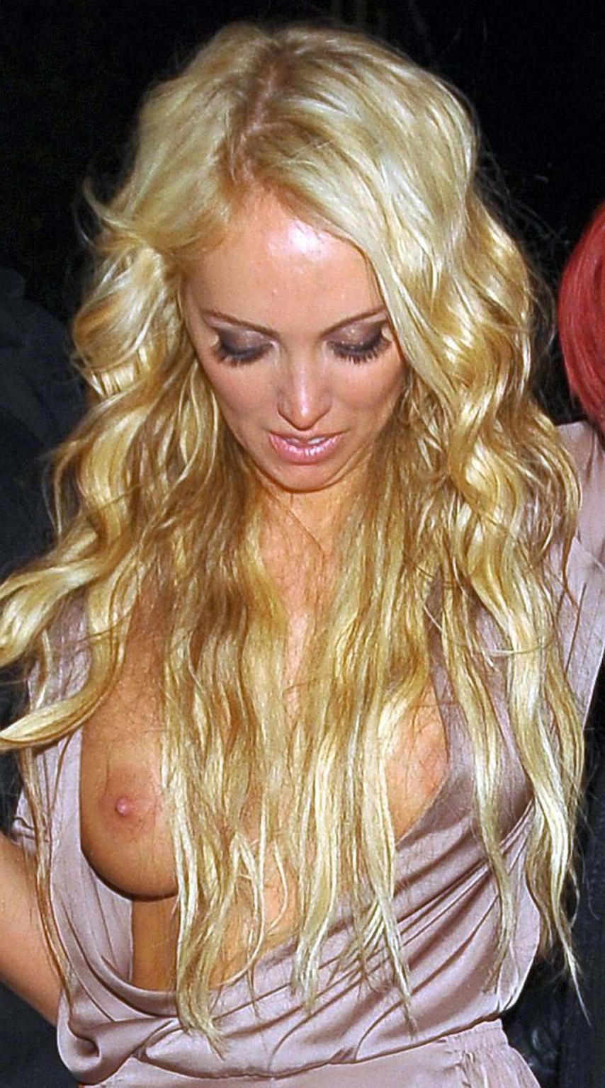 10P Aisleyne Horgan Wallace drunk and tits slip paparazzi shoots and showing panties