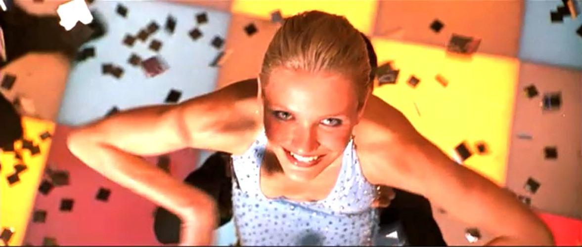 16P Cameron Diaz looking very sexy in bikini on boat and dancing in panties in movie