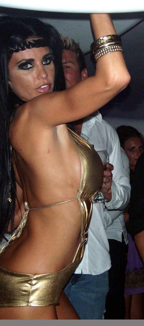 10P Katie Price Jordan showing her nice big tits and posing sexy in swimsuit