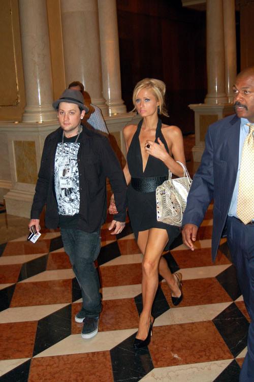 16P Paris Hilton showing her nice small tits on boat