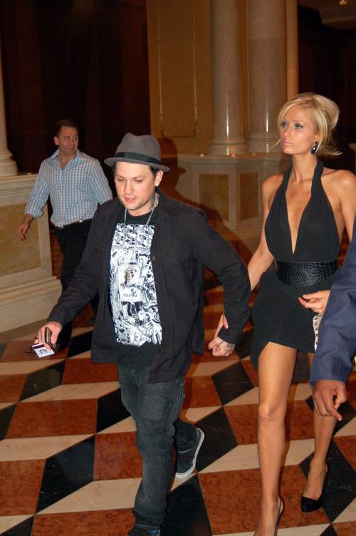 16P Paris Hilton showing her nice small tits on boat