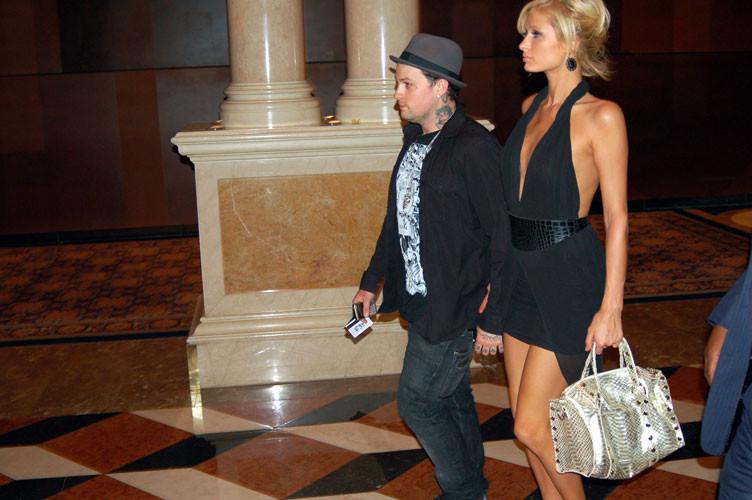 16P Paris Hilton showing her nice small tits on boat