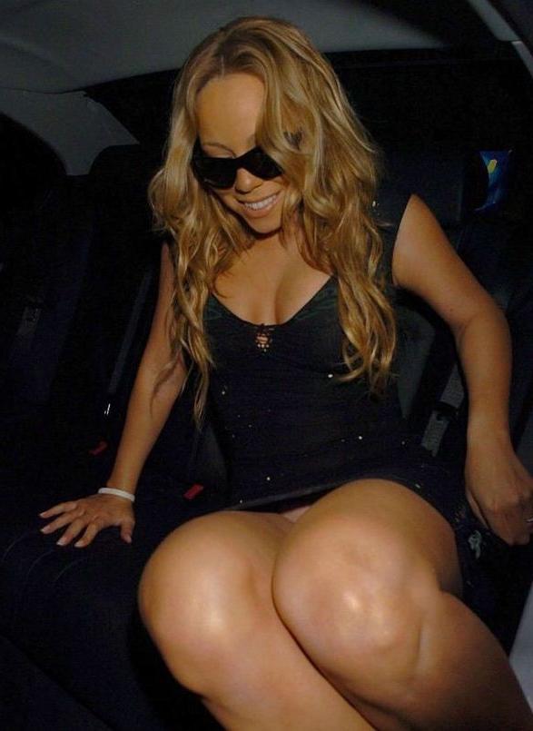 16P Mariah Carey in see through plus upskirt beaver pics