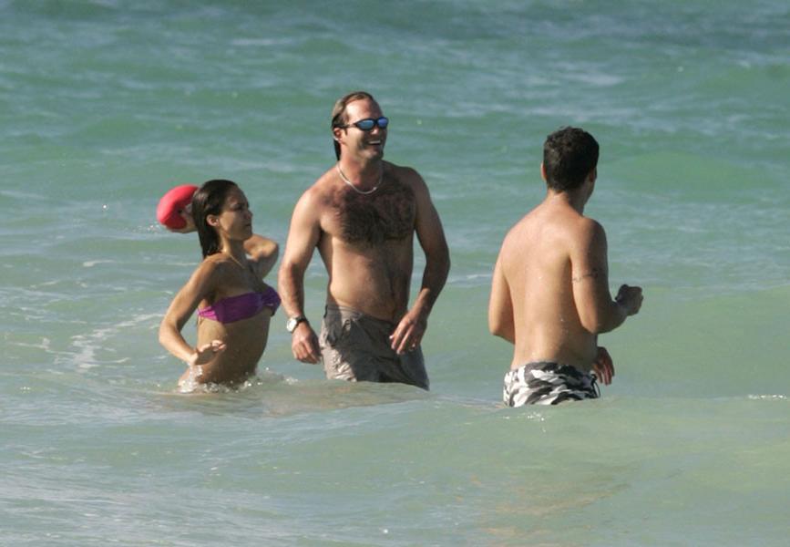 16P Jessica Alba in bikini enjoys a game of football paparazzi pics