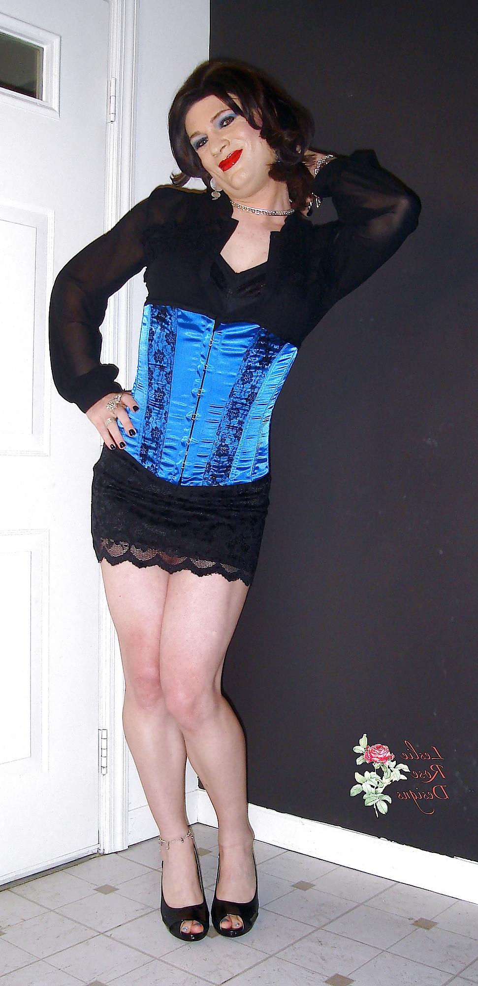 18P Blue Corset
