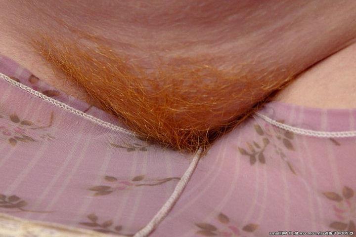 16P Freckled Hairy Redhead Plumpster Peels Off Panties