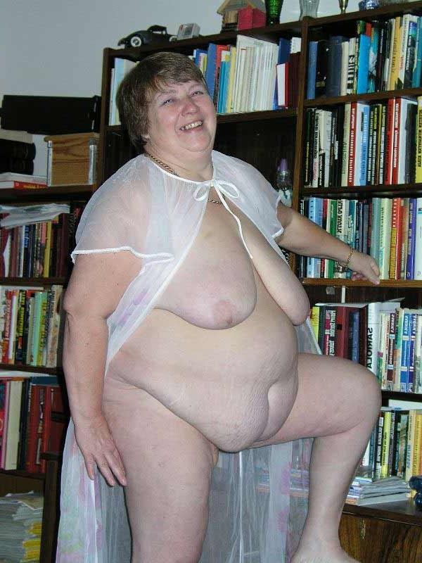 16P Granny Daisy posing and showing her huge fat body and tits