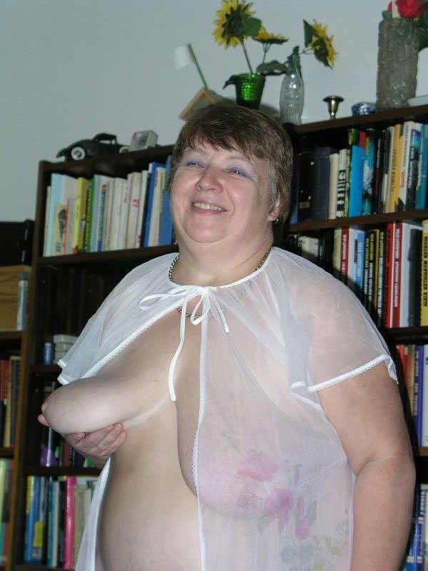 16P Granny Daisy posing and showing her huge fat body and tits