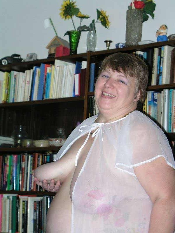 16P Granny Daisy posing and showing her huge fat body and tits