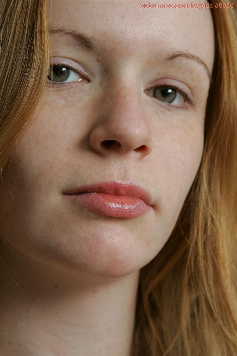 16P Pale amateur redhead teen exposes her hairy ginger pussy