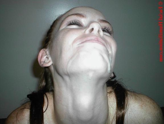 16P Drunk teens face dripping with a fresh load