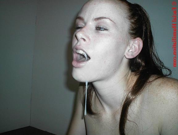 16P Drunk teens face dripping with a fresh load