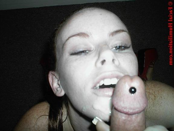 16P Drunk teens face dripping with a fresh load