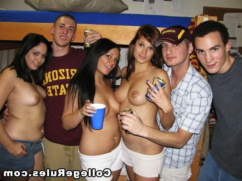 16P Drunk college girls have crazy sex after dorm party