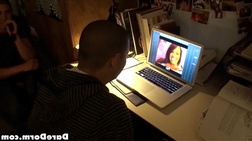 12P Hot sexy college teen makes cash on her dorm room sex webcam