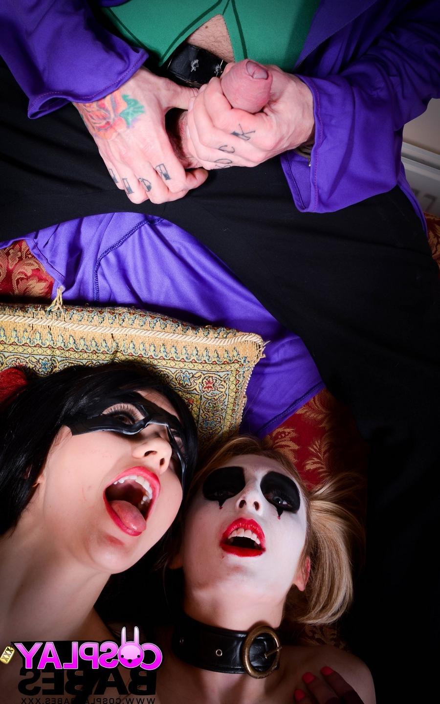 14P The Joker Cosplay Threesome with Jessica Jensen and Tina Kay