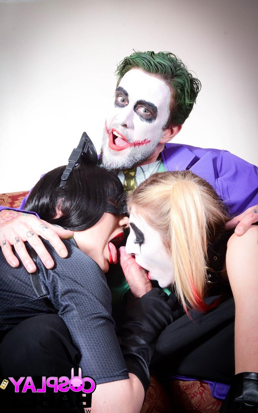 14P The Joker Cosplay Threesome with Jessica Jensen and Tina Kay