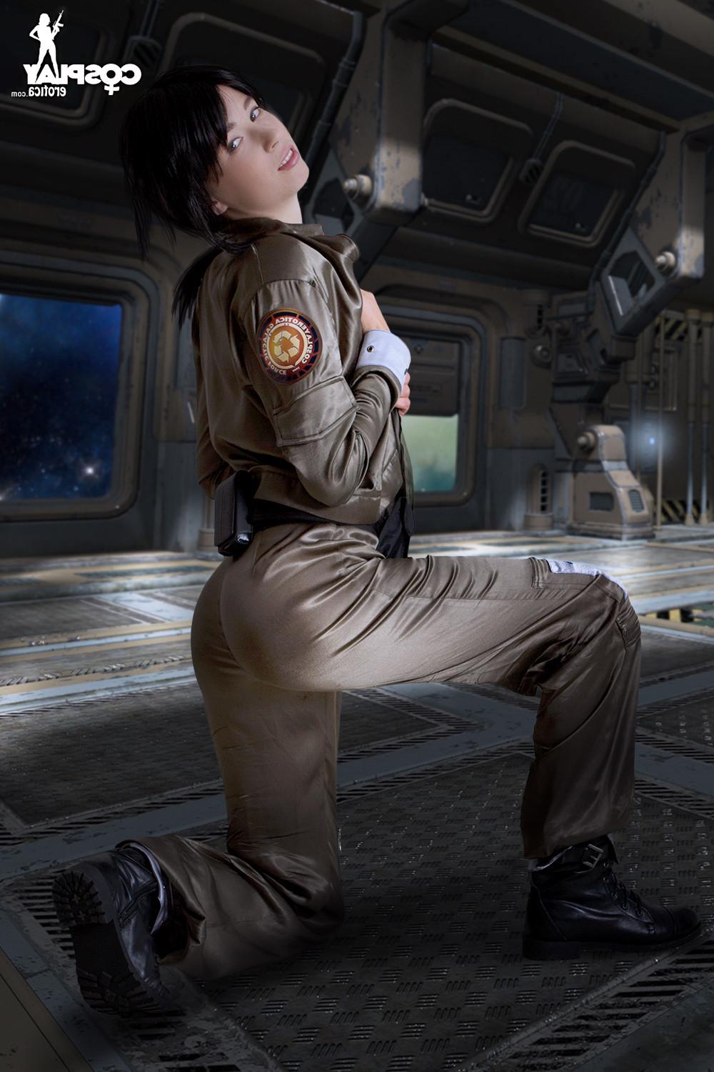 16P Stacy loves Battlestar and dressing as the characters in cosplay makes her horny