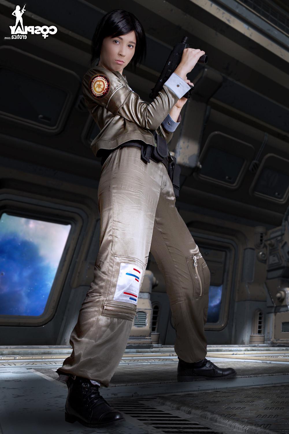 16P Stacy loves Battlestar and dressing as the characters in cosplay makes her horny