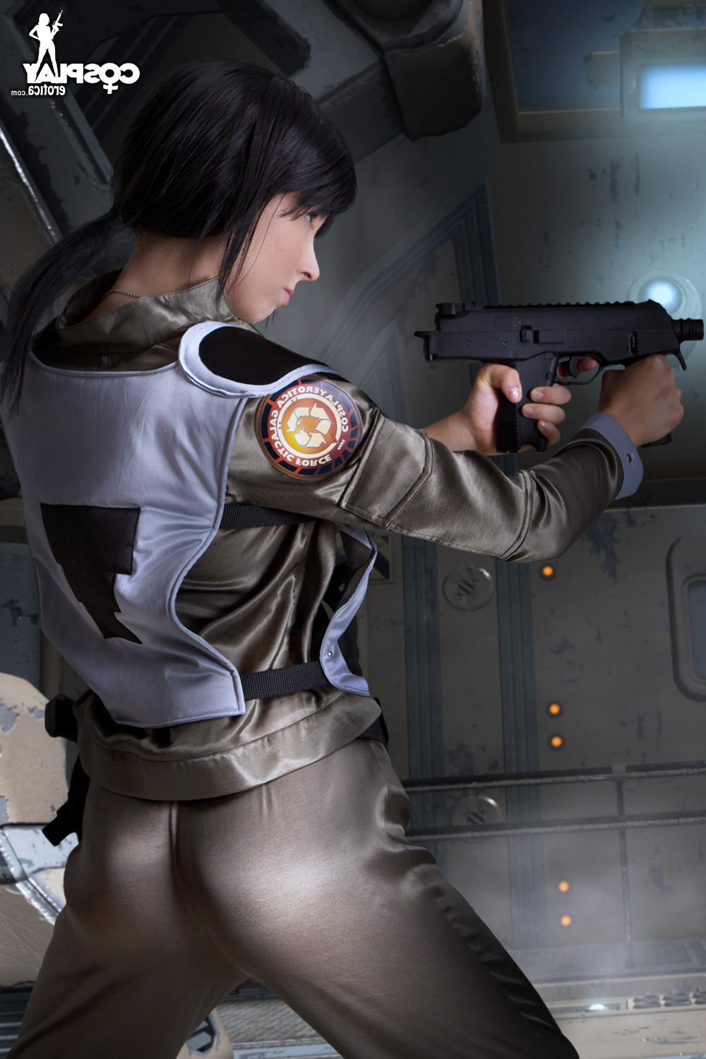 16P Stacy loves Battlestar and dressing as the characters in cosplay makes her horny