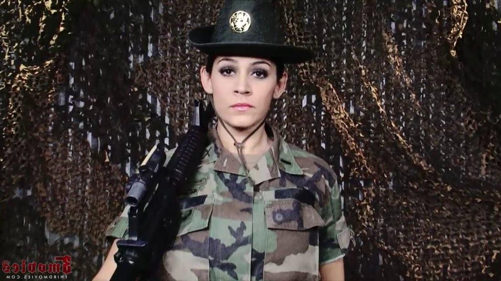 16P Busty sergeant Raylene gets dicked by a soldier