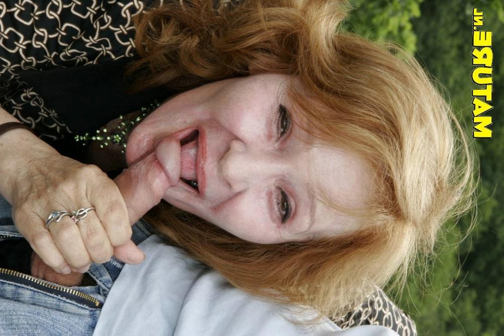 16P Granny loves a good cock in the forest
