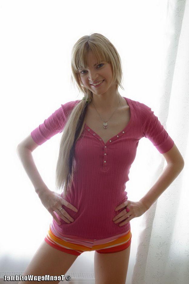 15P Blonde european angel in hardcore sex and creampie