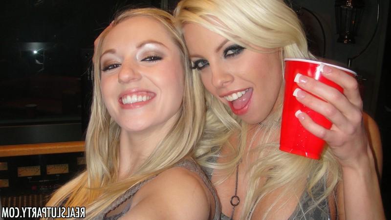 16P Britney Amber share cock with three drunk hotties