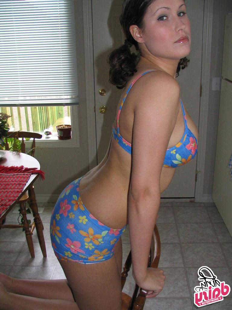 15P This busty housewife sucking a fat cock