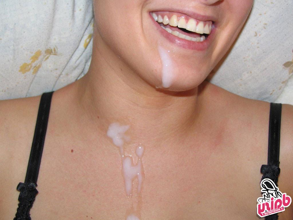 15P This hot housewife Daisy gets a messy sticky facial