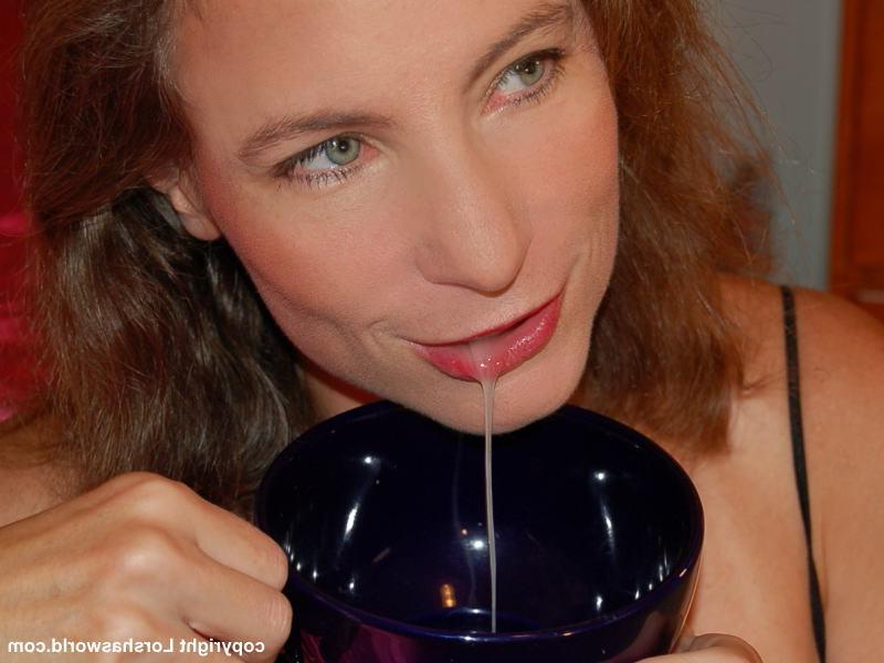 16P Cup of cum for lorsha to drink