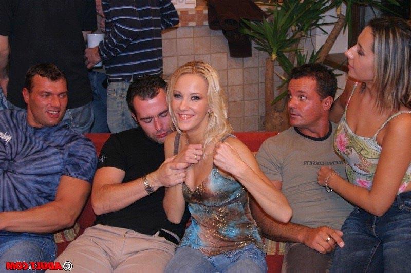 16P Hot drunk slut party girls hardcore orgy sex