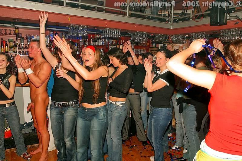 20P Male strippers spurting their cum on drunk teens at a party
