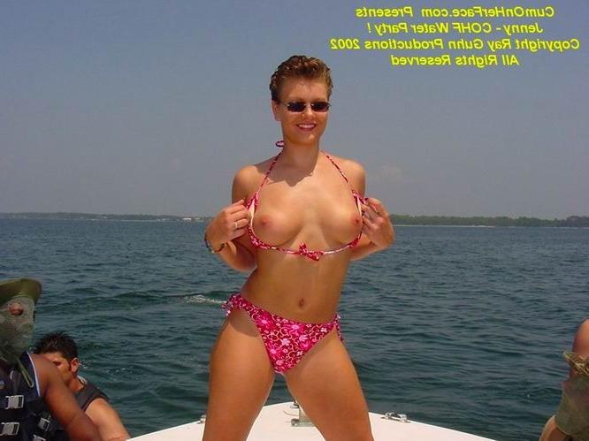 16P Gangbang and messy cumshot on a boat