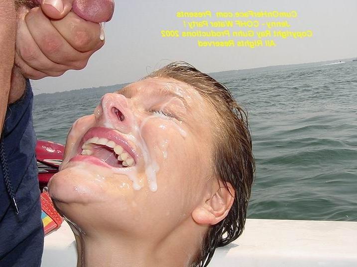 16P Messy cumshot on a boat