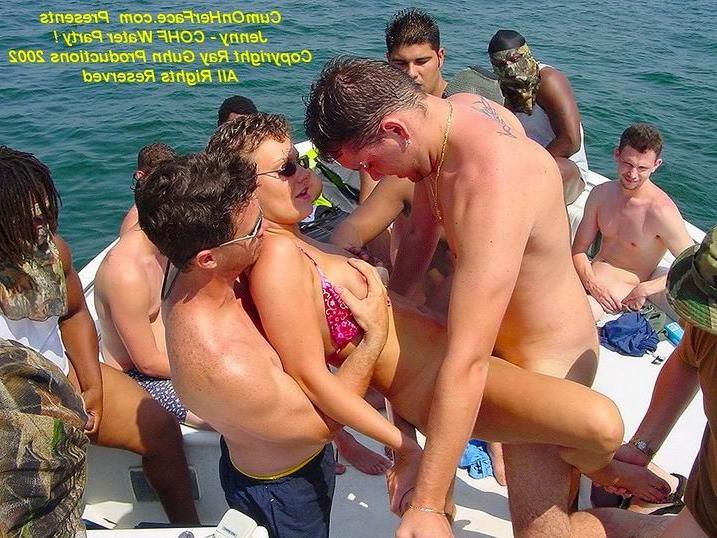 16P Messy cumshot on a boat