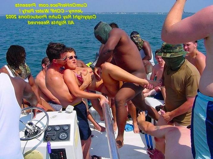 16P Messy cumshot on a boat