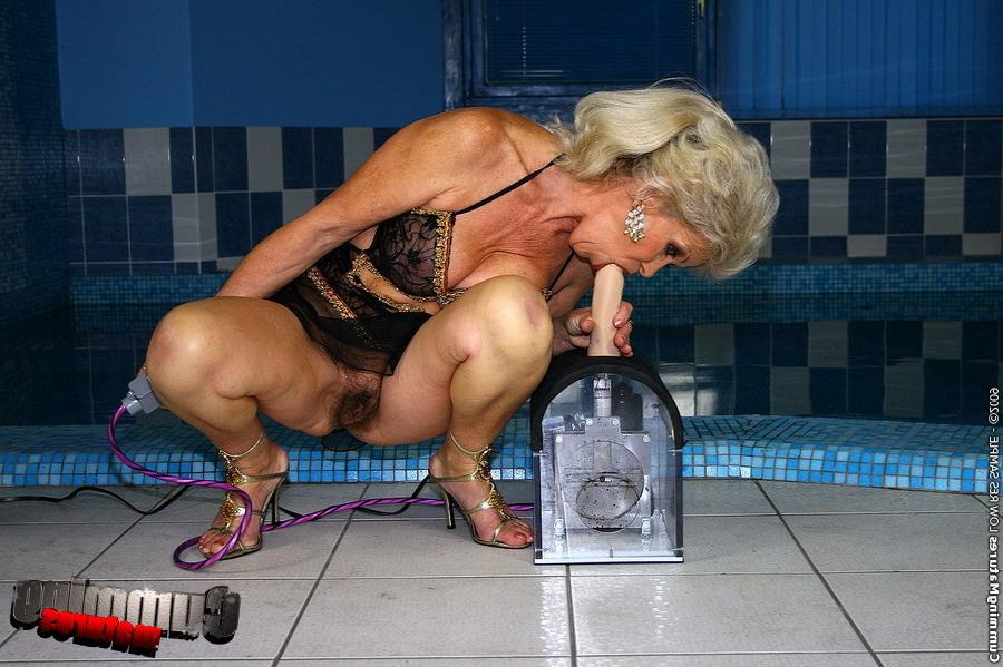 13P Granny wears fancy lingerie n forced to masturbate