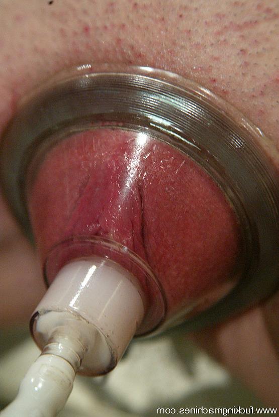 15P Sarah Blake returns for a restrained, big dildo machine shagging