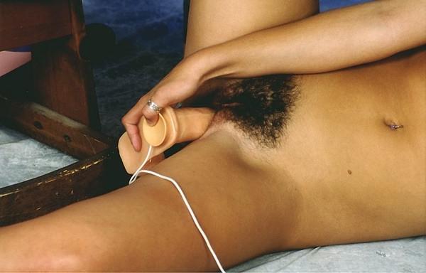 20P Dildo rammed hairy teen pussy