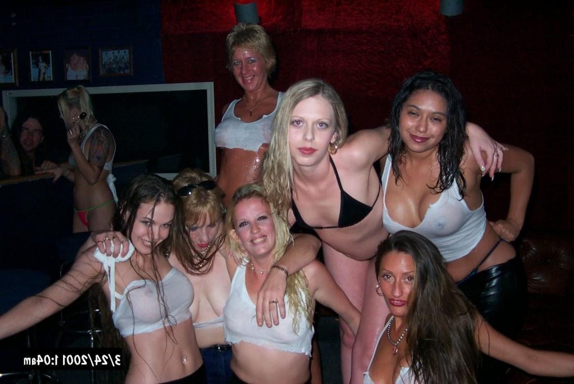 15P Drunk Party Girls Flashing Perky Tits And Shaved Snatches